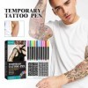 Stylos de Tatouage Pailleté, Tatouage à Paillettes Kit, Tatouage Temporaire Kit Tatouage, Stylo Tatouage, Kit Tatouage de Cad