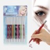 12 couleurs imperméable longue durée Ombre à paupières Eyeliner Lipliner Crayon Cosmétique Stylo Maquillage Ensemble