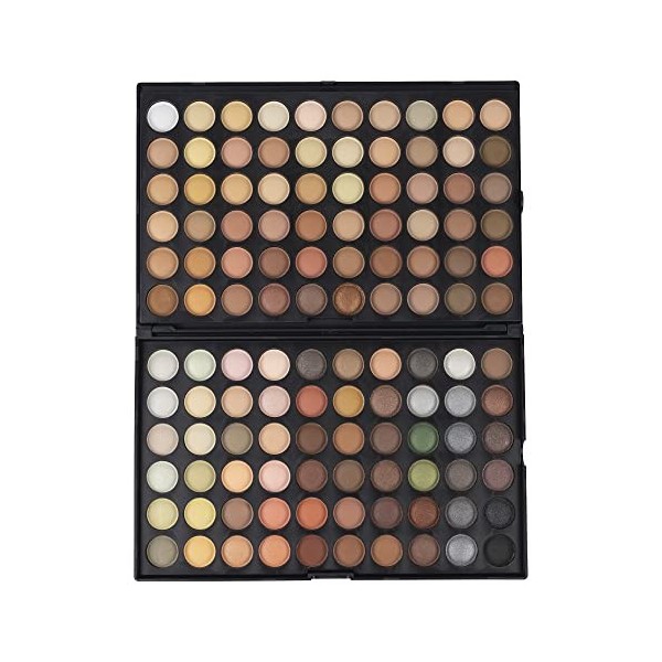 LaRoc Palette de fards à paupières 120 couleurs, Maquillage Professionnel Pigmenté Shimmer Matte MUA Artiste Coffret Cadeau K