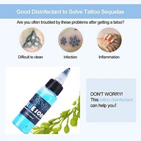 40ml Savon de Nettoyage de Lavage de Tatouage, Tragbares Accessoire de Tatouage, Solution defficacement la Zone du Tatouage,