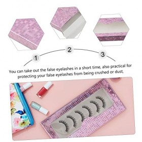 POPETPOP 20 Pièces Boîte DEmballage De Faux Cils Étuis À Cils Boîtes À Cils Organisateur Et Stockage De Cils Organisateur De