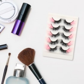 DOITOOL 5 Paires De Cils Maquillage Cils Cils De Cils En Vrac Cils Simples Ioni Livre De Cils Bande De Cils Cils En Vrac Étui