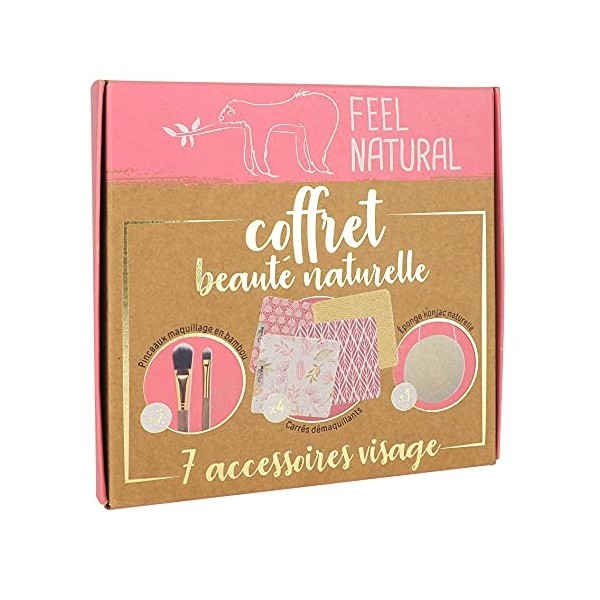 Feel Natural Coffret beauté naturelle - 7 accessoires - visage