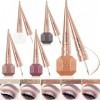 5 couleurs Diamond Glitter Eyeliner Liquid Set Fard à paupières liquide pour maquillage des yeux Shimmer métallique fard à pa