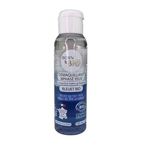 BORN TO BIO Démaquillant Biphasé Yeux Bleuet Bio Certifié Ecocert, Transparent, 100 ml