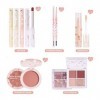 Kit De Maquillage Pour Ado, Kit De Maquillage Complet, Kit De Démarrage De Maquillage 8 Pièces, Rouge À Lèvres, Fard À Joues,