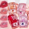 Ensemble de 4 huiles à lèvres repulpantes, Hydrating Shimmer Pearlescent Plumping Lip Gloss Tinted Lip Balm Lip Care Transpar