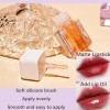 Ensemble de 4 huiles à lèvres repulpantes, Hydrating Shimmer Pearlescent Plumping Lip Gloss Tinted Lip Balm Lip Care Transpar