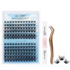 Extension Cils Kit Faux Cils Individuel 240PCS Extension de Cils Bouquet Cils individuel Natural D Curl 8-16mm avec Colle et 