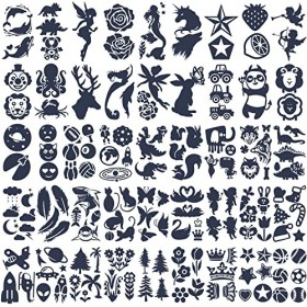Metuu 90 feuilles de kit de tatouage à paillettes pour enfants, tatouage dinosaure licorne pour garçons et filles, autocollan