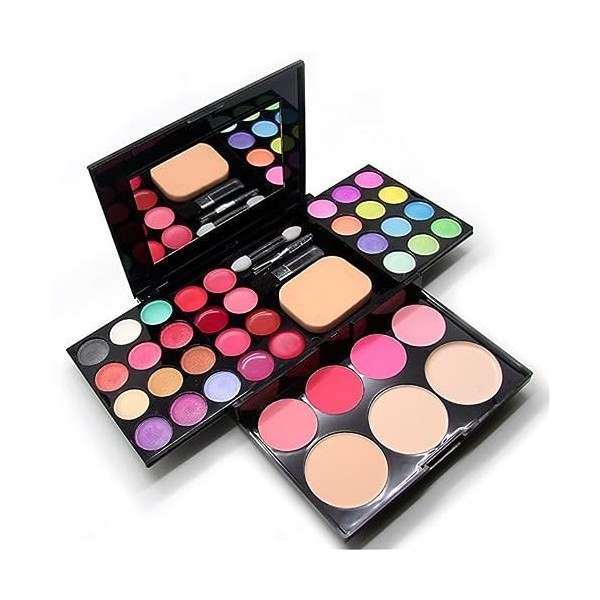 Palette de Fard à Paupières, Palette de Maquillage Mat Pailleté, Palette de Fards à Paupières Set de Maquillage Femme, Kit de