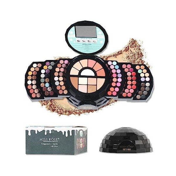 Palette de Fard à Paupières, Palette de Maquillage Mat Pailleté, Palette de Fards à Paupières Set de Maquillage Femme, Kit de