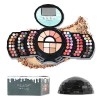 Palette de Fard à Paupières, Palette de Maquillage Mat Pailleté, Palette de Fards à Paupières Set de Maquillage Femme, Kit de