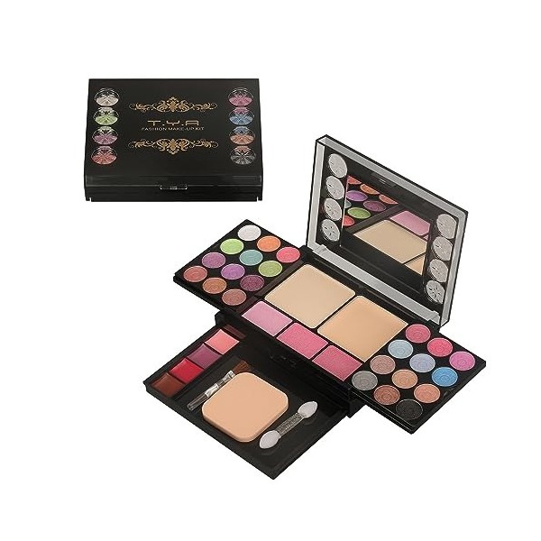 Palette de Fard à Paupières, Palette de Maquillage Mat Pailleté, Palette de Fards à Paupières Set de Maquillage Femme, Kit de