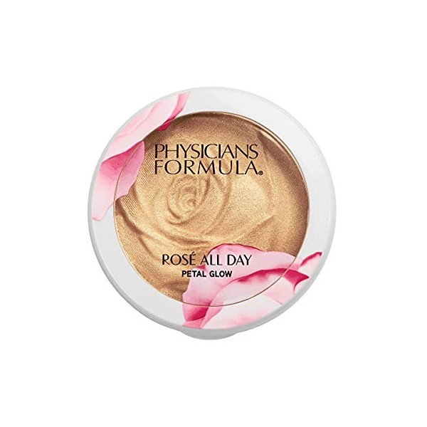 Physicians Formula - Rosé All Day Petal Glow - Highlighter Pour Un Fini Éclatant et Un Effet Longue Durée - Tout Type De Carn