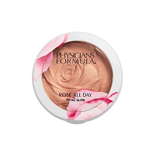 Physicians Formula - Rosé All Day Petal Glow - Highlighter Pour Un Fini Éclatant et Un Effet Longue Durée - Tout Type De Carn