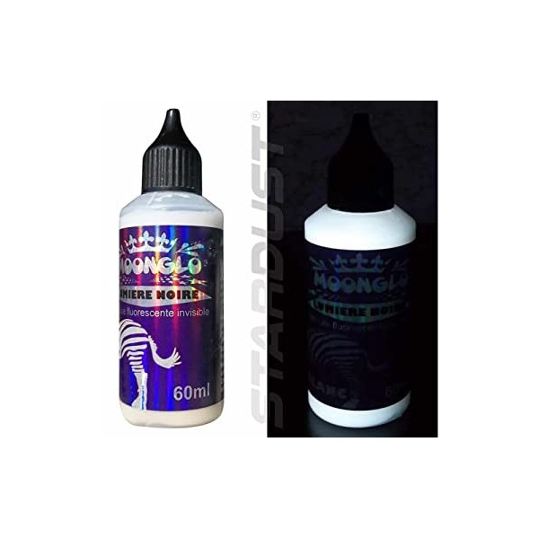 Stardust MOONGLO BLACKLIGHT INVISIBLE UV Peinture pour Brush - WHITE 60ml