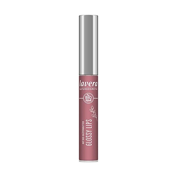 lavera Glossy Lips - Soft Mauve 04 - Effet brillant - Cosmétique naturel - Nourrissant avec de lhuile de jojoba bio et du be