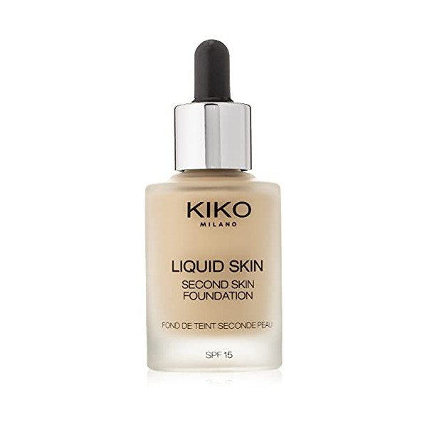 KIKO Milano Liquid Skin Second Skin Foundation 04 | Fond de Teint Fluide Effet Seconde Peau