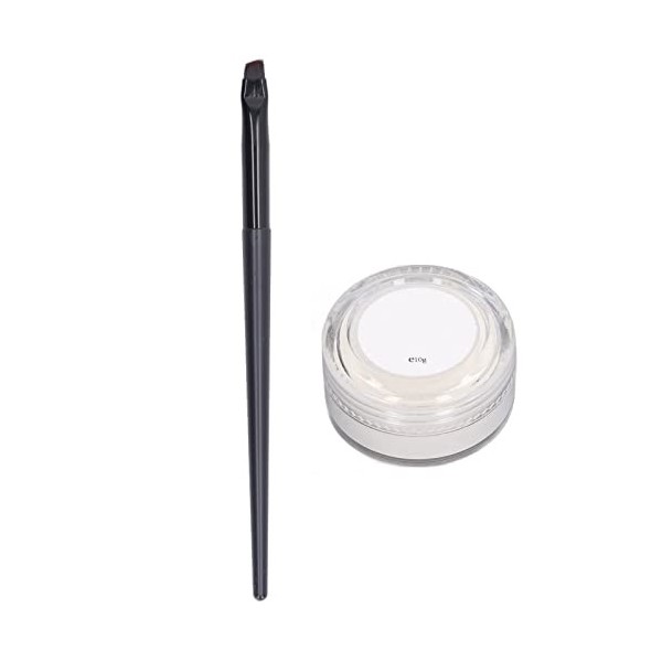 Pâte à Sourcils Blanche, Kit de Pâte de Cartographie des Sourcils Blancs 10 G, Ficelle de Cartographie Blanche avec Brosse, O