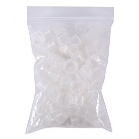 Encre de tatouage gobelets, 100pcs Tasses Dencre de Tatouage, Jetable Pigment Tattoo En Plastique Tasses Dencre, Bouchons D