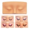 SanCiYu Planche de maquillage pour masque de pratique de maquillage, planche de pratique de maquillage pour les yeux en silic