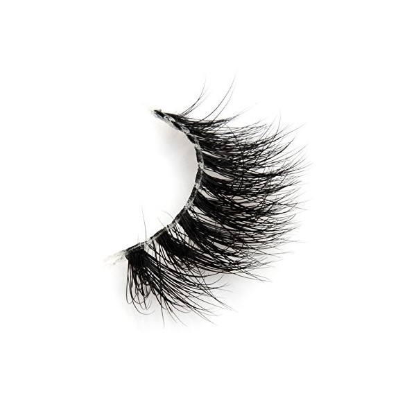 Arison Lashes 3D Mink Fur Fake Eye Lash Invisible Transparent Band False Eyelashes 100% Siberian Mink Pure Hand-made Natural 