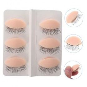 POPETPOP 3 Paires De Paupières Amovibles Remplacement De Manucure Pour Extensions De Cils Pratique Des Paupières Entraînement