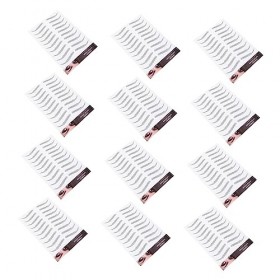DOITOOL 12 Feuilles DAutocollants À Sourcils Imperméables Outils Pour Hommes Autocollants De Mise En Forme Des Sourcils Toil