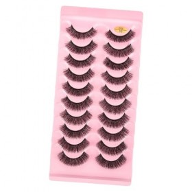 Beaupretty 10 Paires De Faux Cils Fibre 7D Bouclés Russie