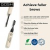 Gosh Brow Lift Lamination Gel Sourcils Végétalien, Gel fixateur incolore pour un coiffage rapide et impeccable des sourcils, 