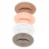 Housoutil 4 Pièces 3D Module Masque À Lèvres Pratique Peau Pour La Pratique Peau Lèvres Microblading Peau Faux Maquillage Pea