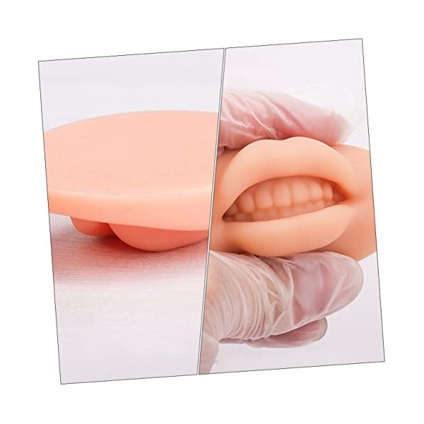 Housoutil 4 Pièces 3D Module Masque À Lèvres Pratique Peau Pour La Pratique Peau Lèvres Microblading Peau Faux Maquillage Pea