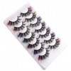 DOITOOL 7 Paires De Faux Cils Faux Cils Extensions De Cils Colorés Maquillage Cils Grappes De Cils Extensions De Cils Bricola