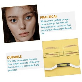 DOITOOL 1 Ensemble Règle À Sourcils Règle À Sourcils Règle De Mesure Des Sourcils Outil De Cartographie Des Sourcils Pochoir 