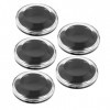 POPETPOP 5Pcs Boîtes Faux Cils Boîte Ronde Porte-Cils Portable Recourbe-Cils Faux Cils Récipient Transparent Voyage Étui À Co