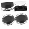 POPETPOP 5Pcs Boîtes Faux Cils Boîte Ronde Porte-Cils Portable Recourbe-Cils Faux Cils Récipient Transparent Voyage Étui À Co