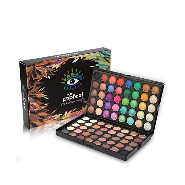 Fard à paupières - Professional 80Colors Eye Shadow Pearl Matte Eyeshadow Palette Set de maquillage cosmétique