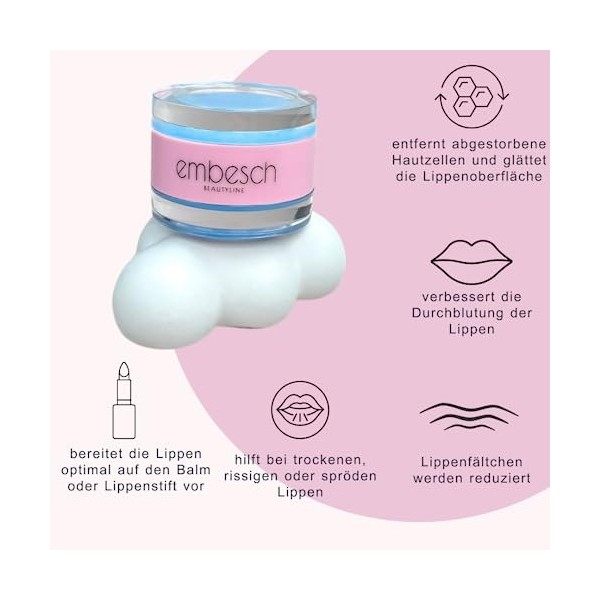 Gommage et soin des lèvres 2 en 1 - Kit pour les lèvres cassantes - Gommage des lèvres - Masque à lèvres hydratant - Gommage ...