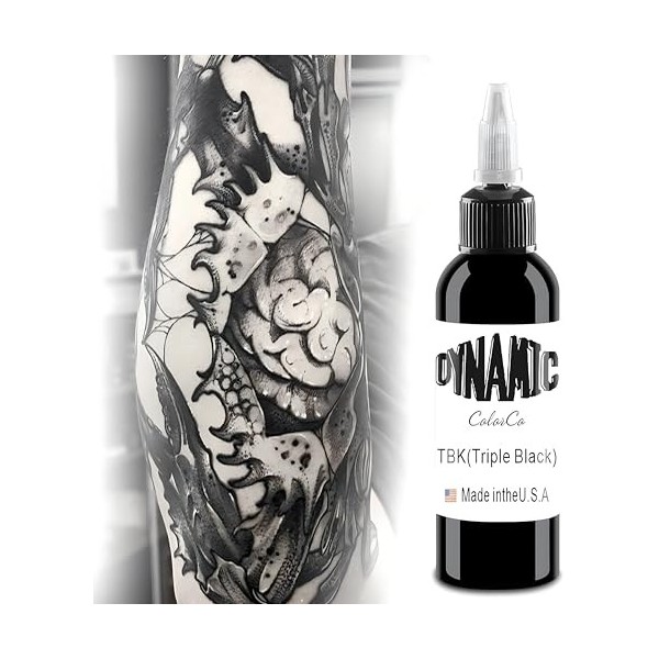 Black DLD Encre de tatouage de qualité supérieure Encre noire super pure Encre de tatouage Couleur et vive Couleur végétalien