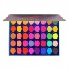 Palette de maquillage de fard à paupières 40 couleurs paillettes pigmentées arc-en-ciel coloré chatoyant mat soyeux maquillag