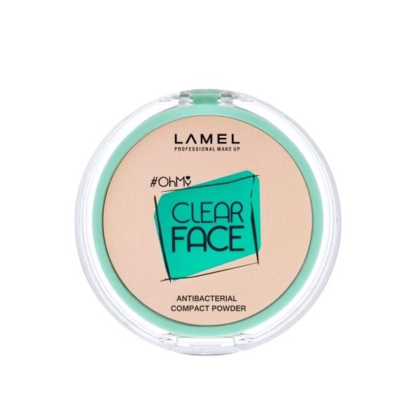 Lamel OhMy Clear Poudre pour le Visage - Antibactérienne - Couvrance Naturelle Légère & Contrôle du Sébum - Cruelty-Free - Be