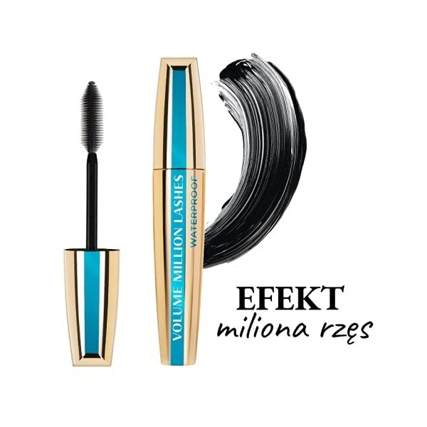 LOréal Paris Volume Millon Lashes Máscara Waterproof Volumen Extremo