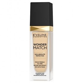 Fond de teint luxueux Eveline Cosmetics Wonder Match pour le visage, 30 ml, n° 05 Light 05 Porcelaine