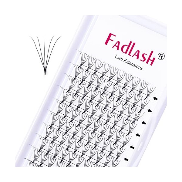 Cils Volume Russe 5D 0.07mm D Curl 14mm Extension de cils Volume Cils individuels Cluster Eyelashes pour la Beauté avec des C