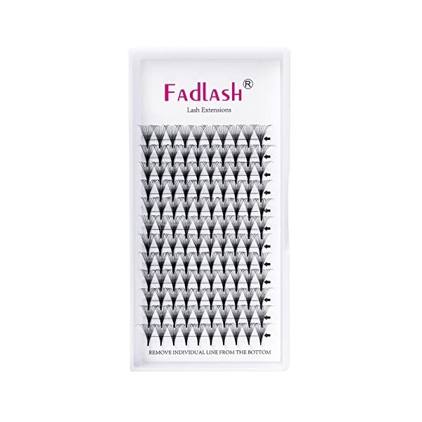 Cils Volume Russe 5D 0.07mm D Curl 14mm Extension de cils Volume Cils individuels Cluster Eyelashes pour la Beauté avec des C