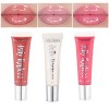 GL-Turelifes 3 PCS Lip Plumper Gloss Jelly Color Lipstick Set, Lip Plumping Balm Plumper Lip Gloss Treatment-Enhancer Hydrate