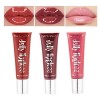 GL-Turelifes 3 PCS Lip Plumper Gloss Jelly Color Lipstick Set, Lip Plumping Balm Plumper Lip Gloss Treatment-Enhancer Hydrate