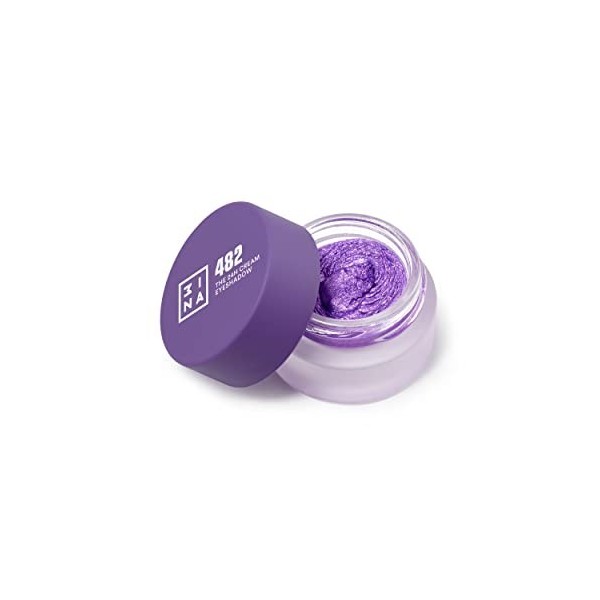 3INA MAKEUP - The 24H Cream Eyeshadow 482 - Fards à Paupières Pourpre avec Waterproof Formule à Séchage Rapide - Fards à Paup