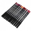 Ipetboom 12Pcs Crayon À Lèvres Kit De Cosmétologie Crayon À Lèvres Fournitures De Maquillage Crayon À Lèvres Kit De Maquillag